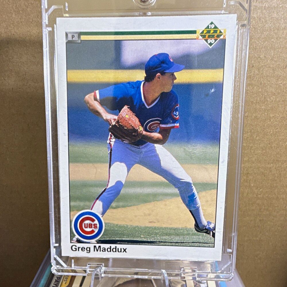 1990 Upper Deck Greg Maddux Rookie Chicago Cubs #19 Baseball Trading Card